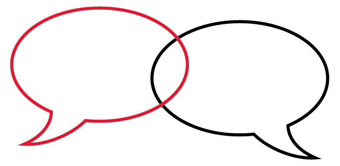 speech bubbles logo