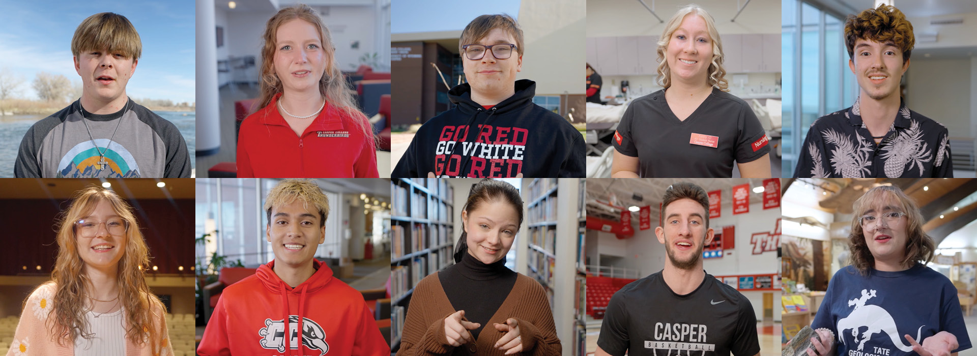 college tour headshot collage