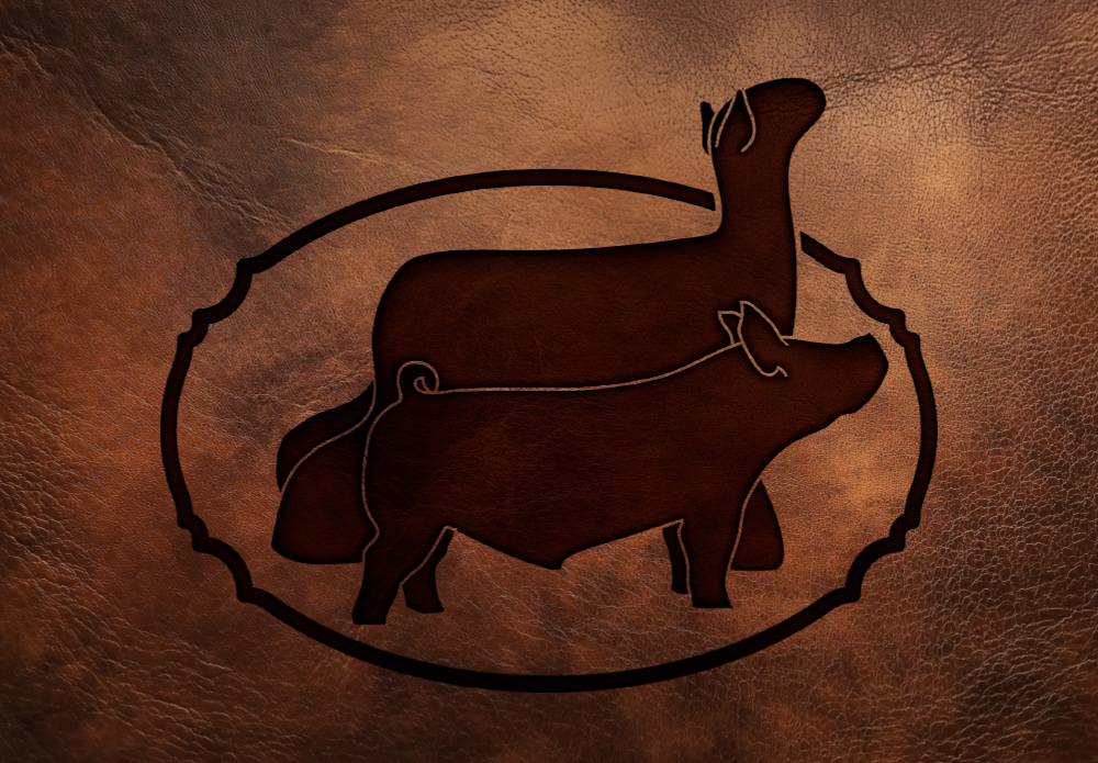 A promotional flyer for the 46th Annual Casper College Lamb and Pig Sale featuring a sheep and a pig, with event details for March 7 at the Grace Werner Agricultural Pavilion.