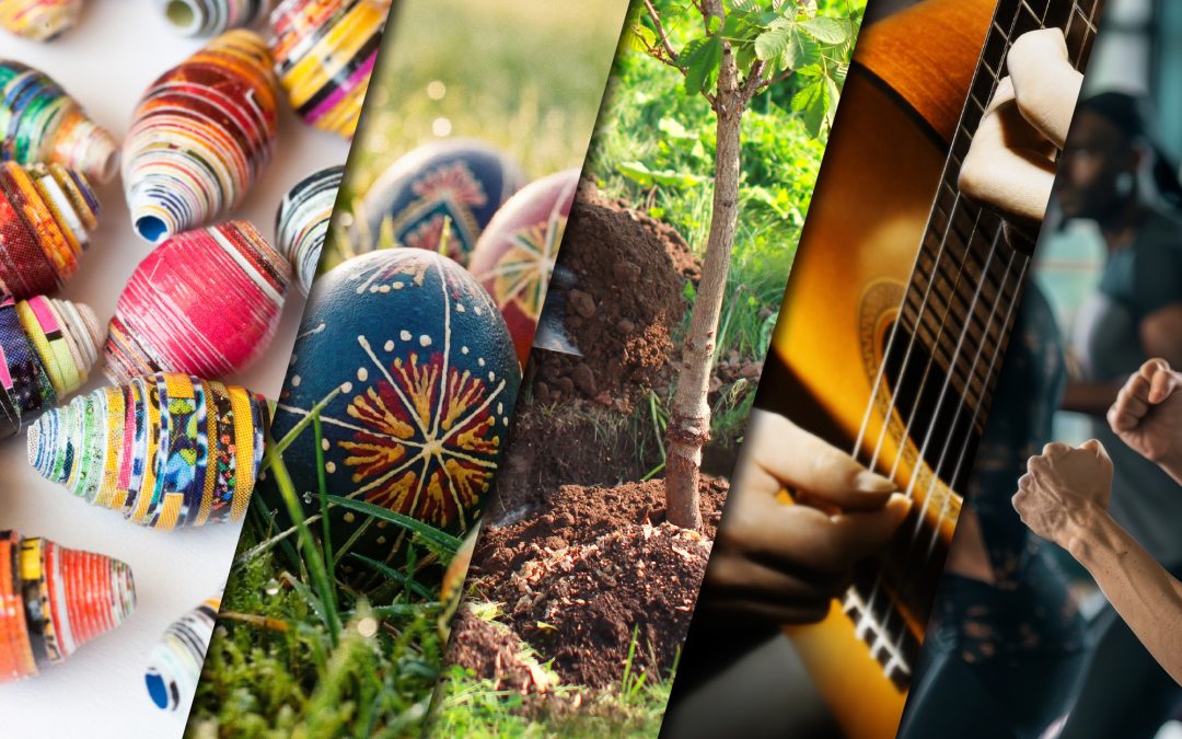 New March classes feature Easter eggs, beads, self-defense, tree care, and guitar