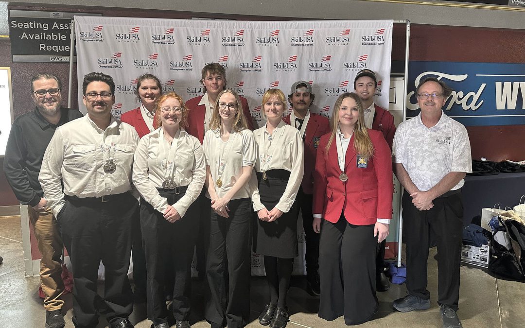 Casper College students score gold at 2026 SkillsUSA Wyoming State Championship