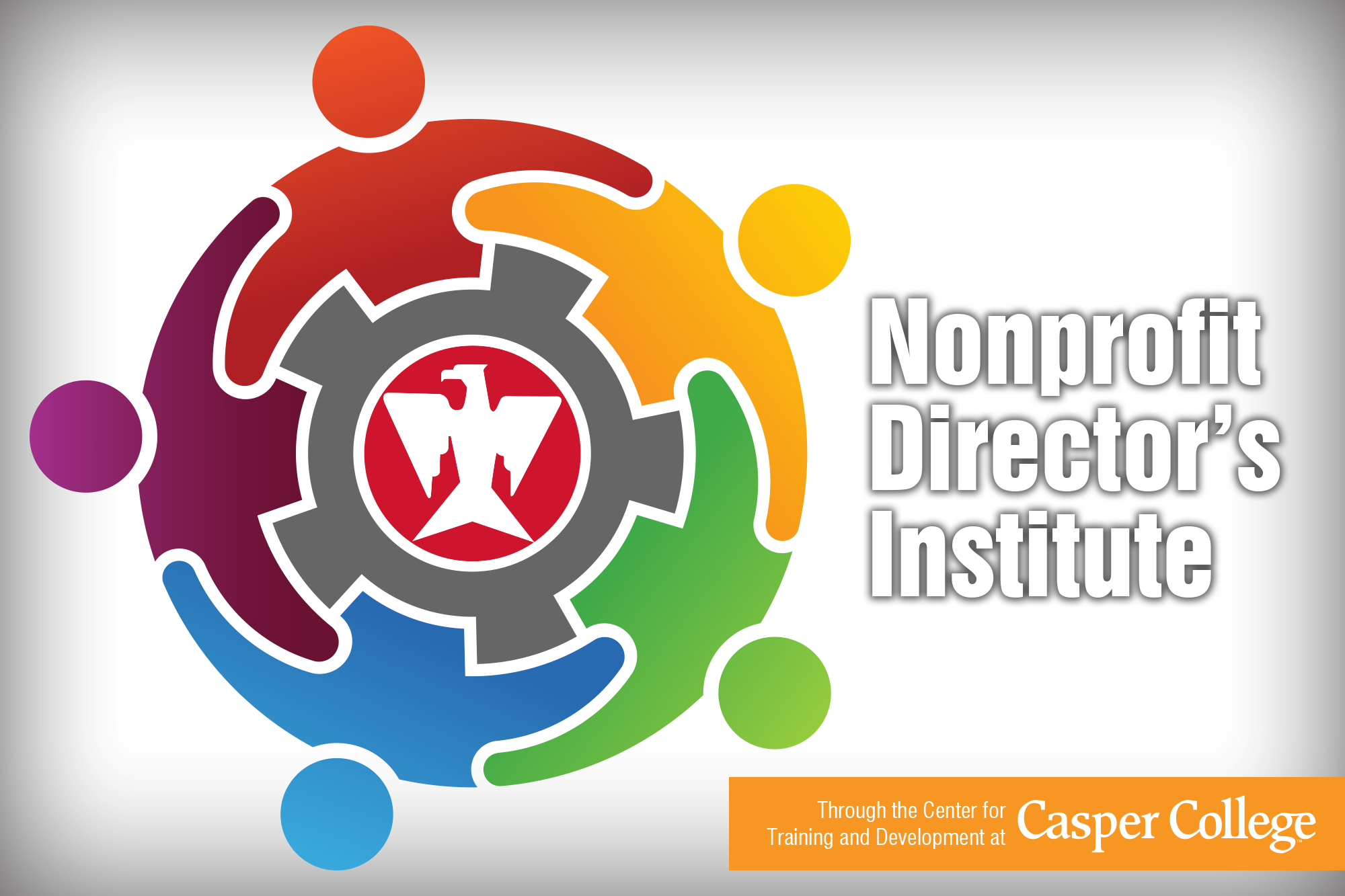 Abstract design with the words Nonprofit Director's Institute
