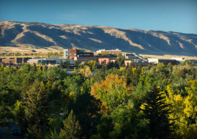 Casper College overlooks the city from the foothills of Casper Mountain in central Wyoming.