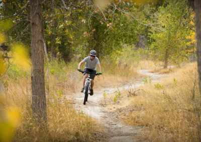 Fall is a great time of year for a bike ride on the Platte River Trails to see Casper's colorful fall foliage.