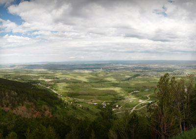 The city of Casper, from an overlook on Casper Mountain.