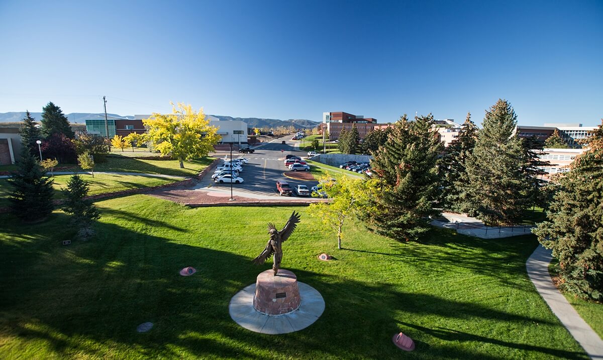 casper college spirit of the thunderbird statue